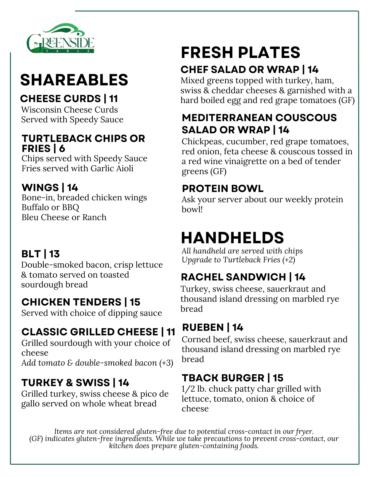 Lunch Menu 2026 1